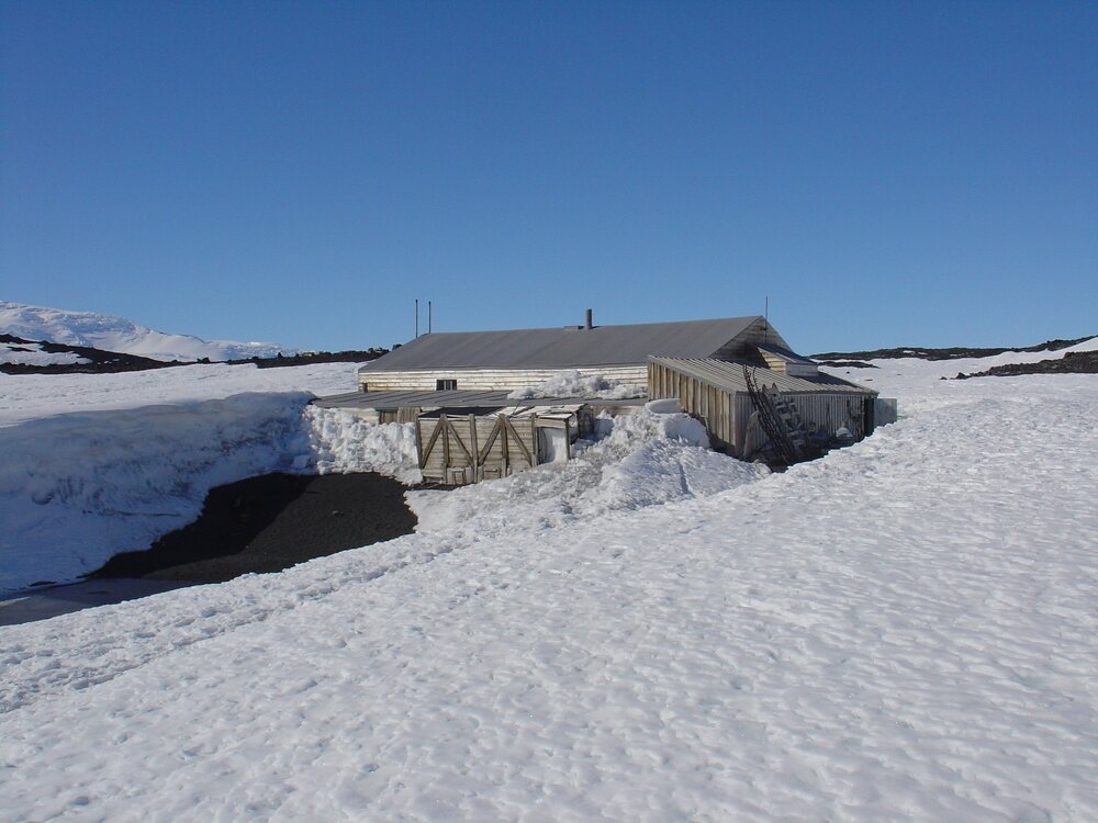 Northwest elevation of Scott's 'Terra Nova' Hut 