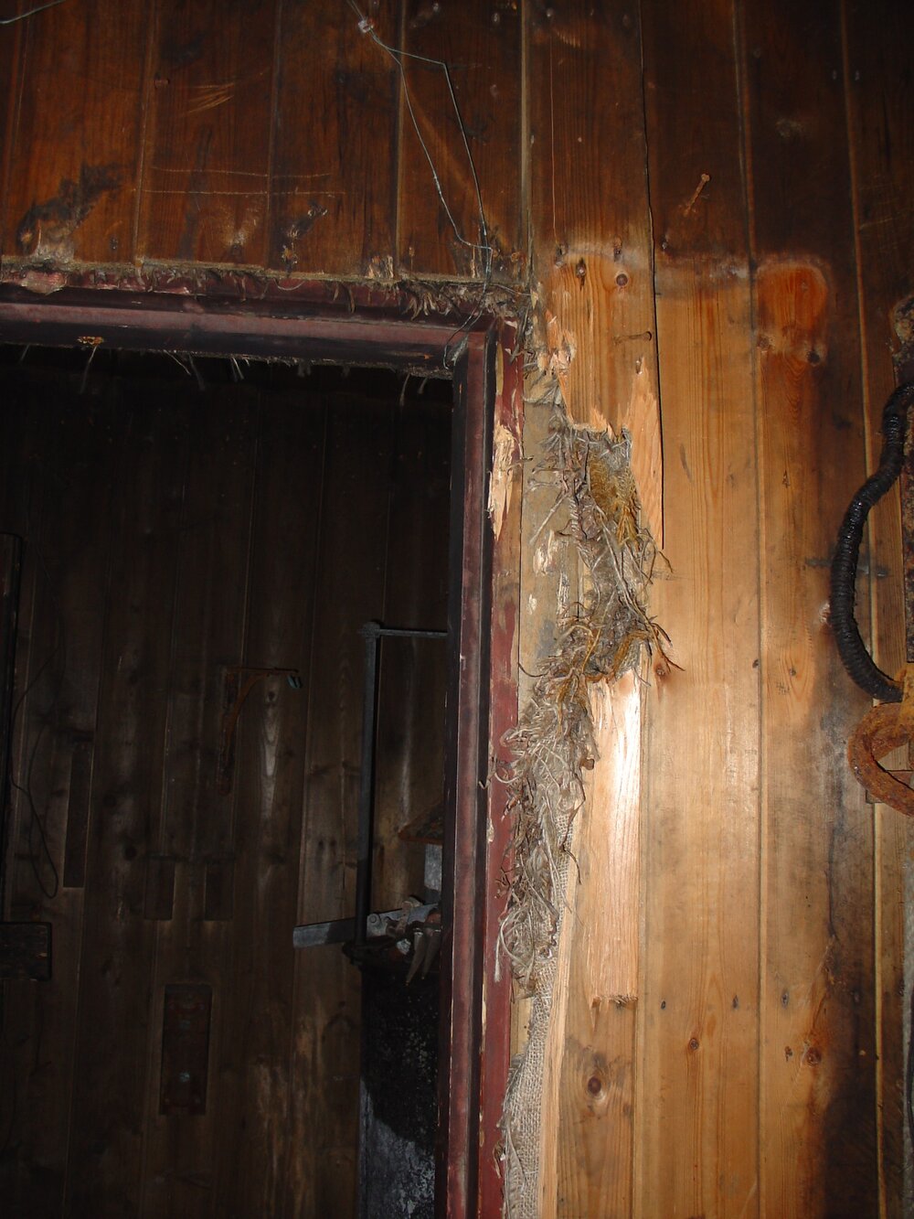 2003-04 Door frame into cold porch, Scott's 'Terra Nova' Hut