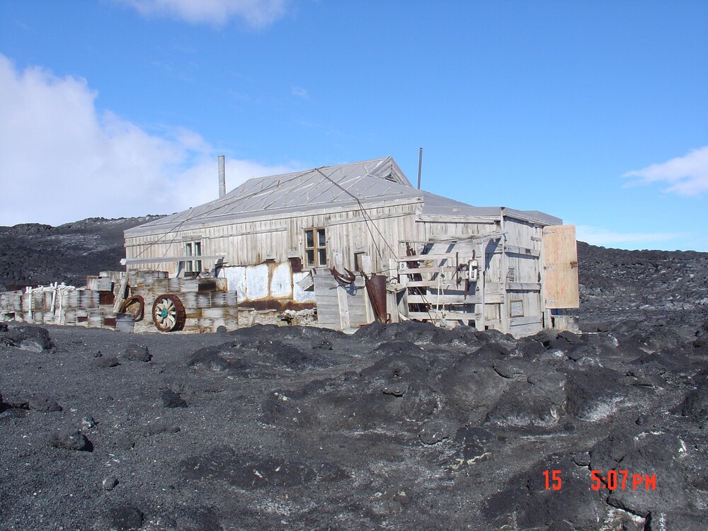 Northwest elevation of Shackleton's 'Nimrod' Hut 