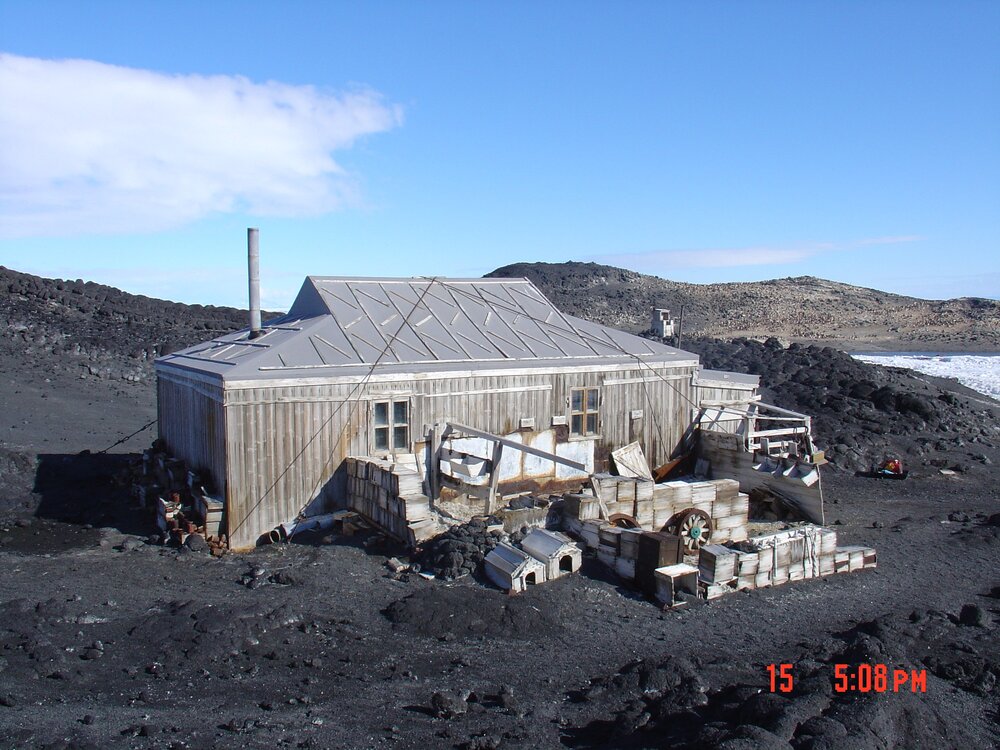2003-04 East and north elevation, Shackleton's 'Nimrod' Hut 