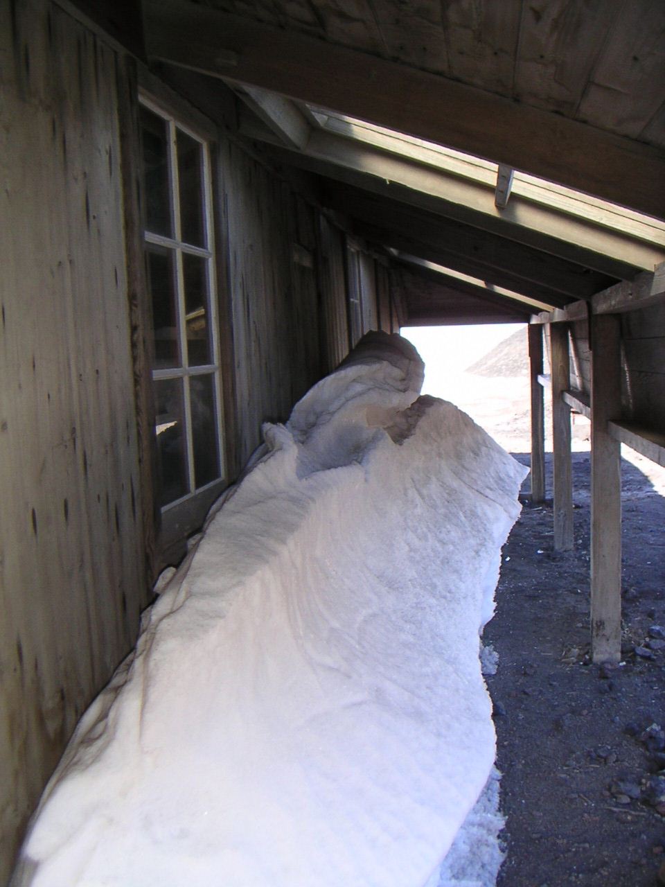 Snow and ice build up, Scott's 'Discovery' Hut