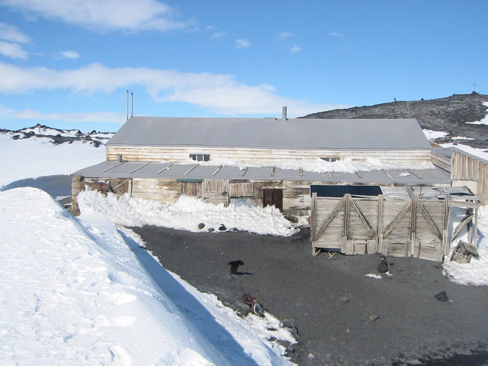 Northern aspect of Annexe and Scott's 'Terra Nova' Hut 