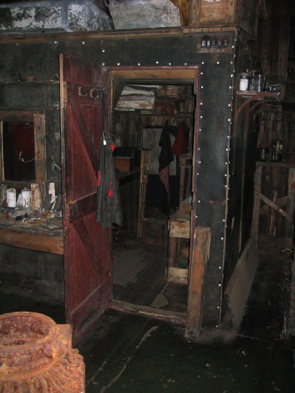 2003-04 Door to Ponting's darkroom in Scott's 'Terra Nova' Hut