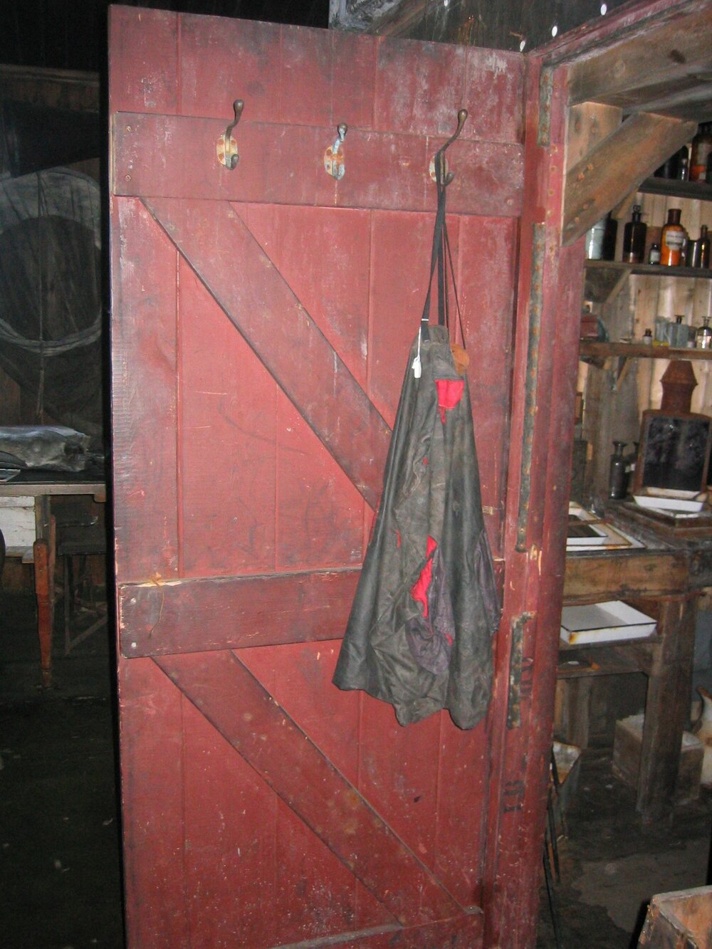 2003-04 Door to Ponting's darkroom in Scott's 'Terra Nova' Hut (001)