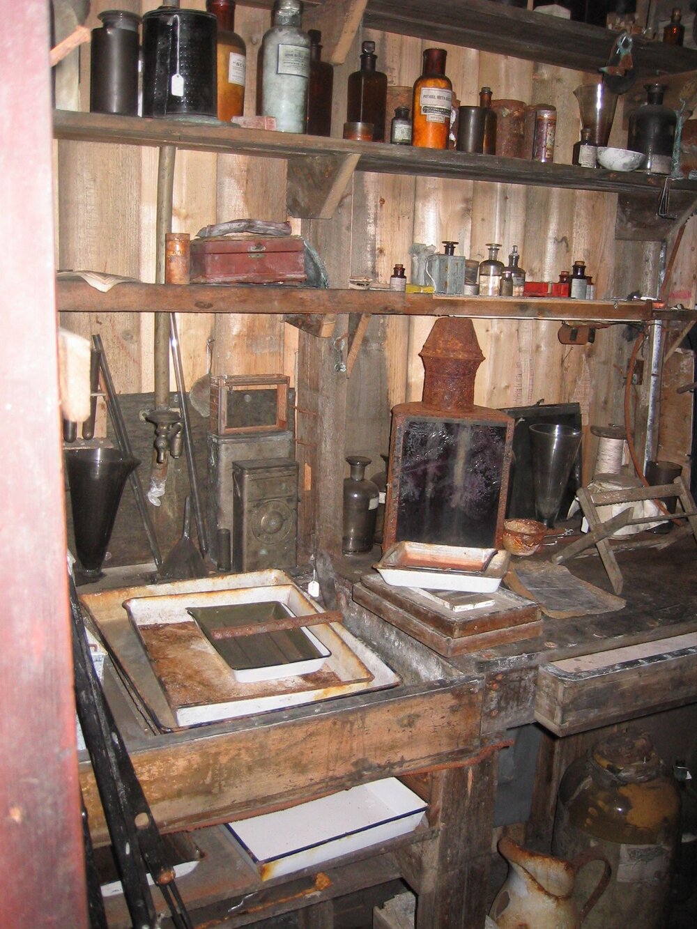 Ponting's darkroom in Scott's 'Terra Nova' Hut 