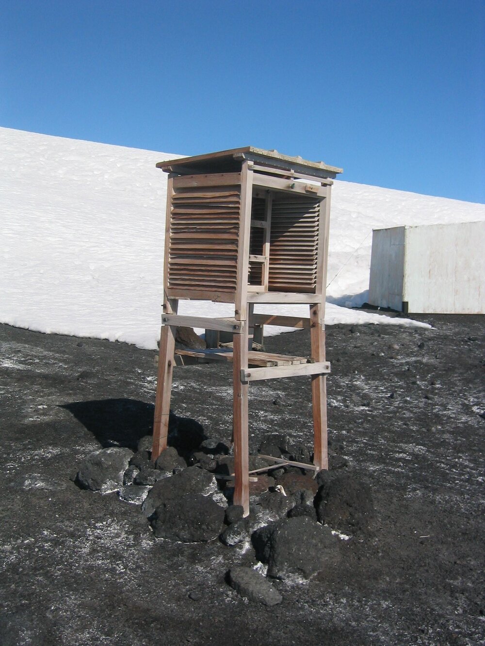 Stevenson's screen near Scott's 'Terra Nova' Hut 