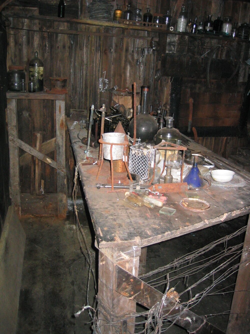 Physical laboratory in Scott's 'Terra Nova' Hut