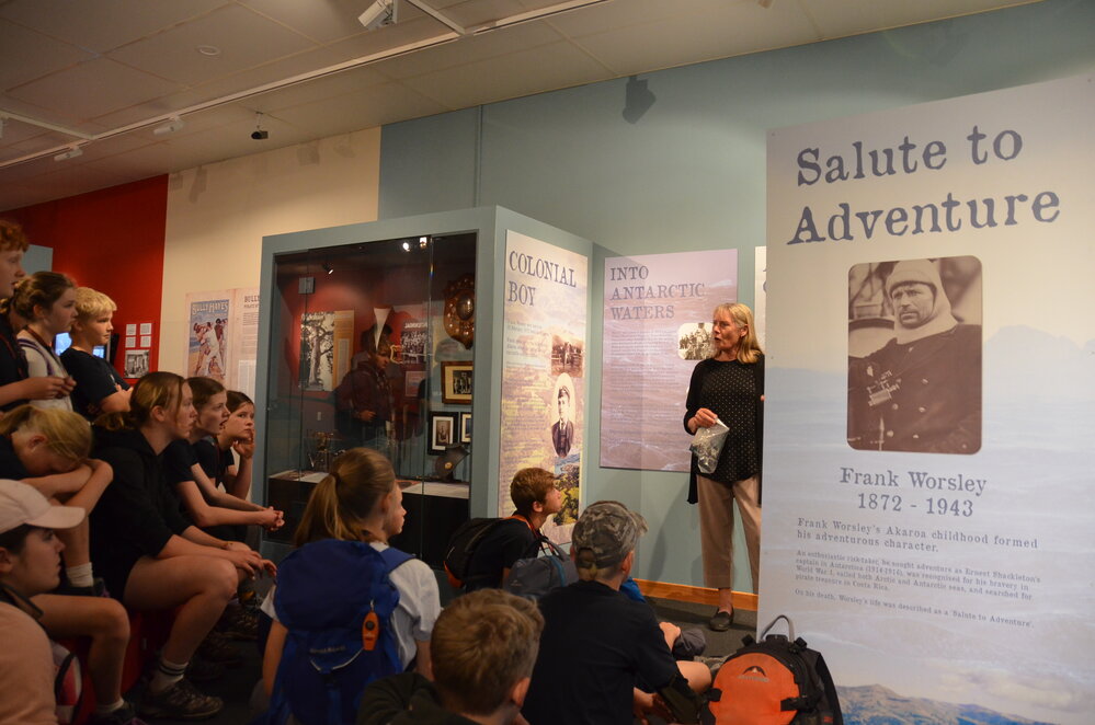 Visit to Akaroa Museum's Worsley exhibition (003)