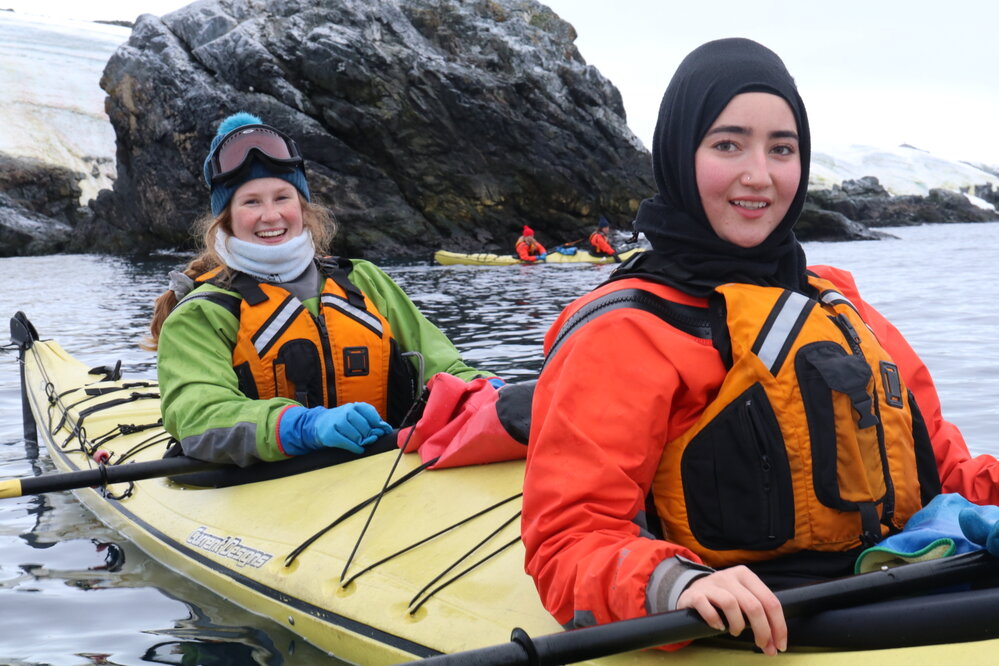 Inspiring Explorers Ihlara McIndoe and Sadra Sultani kayaking (002)