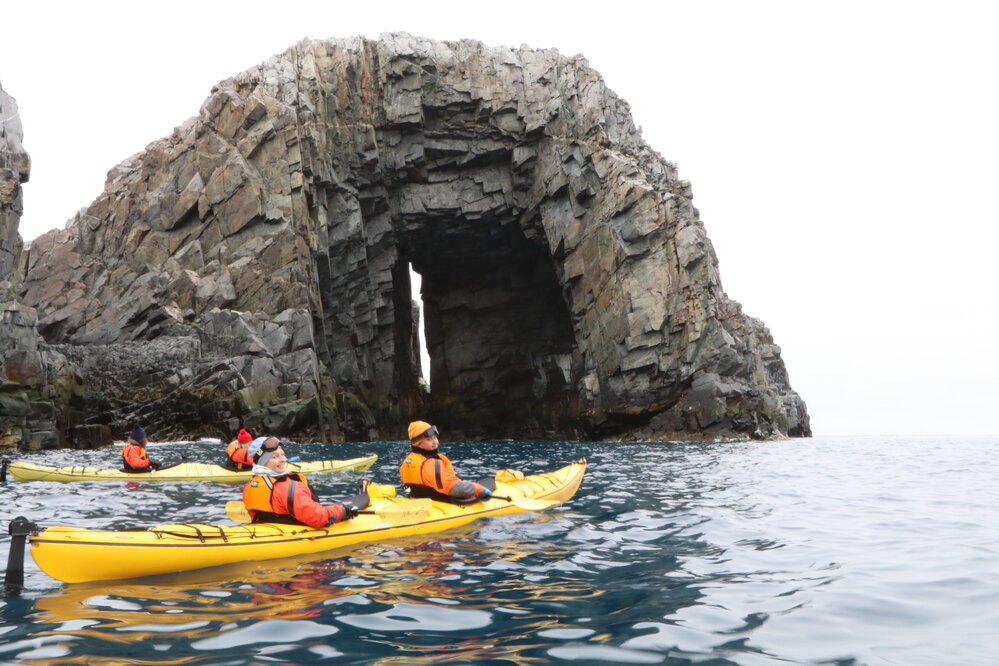 Deputy Principal Shauna Eldridge and Inspiring Explorer Jaylee Savage kayaking 