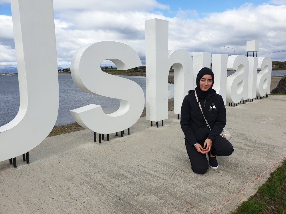 Inspiring Explorer Sadra Sultani in Ushuaia, Argentina
