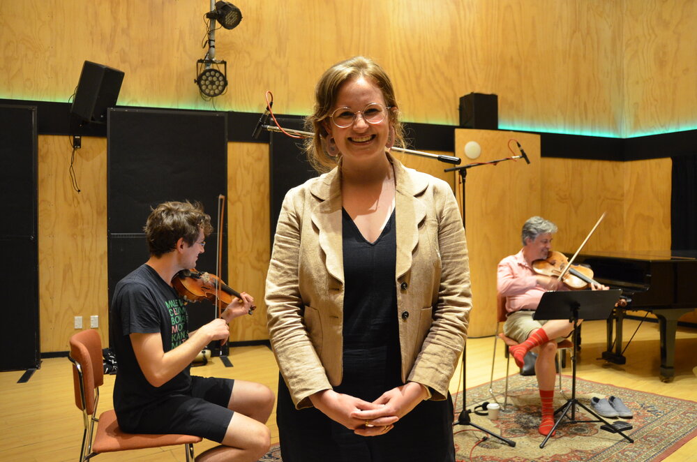 Inspiring Explorers' Alumni Ihlara McIndoe, Violinist Nathaniel Otley and Viola Player Mark Menzies (008)