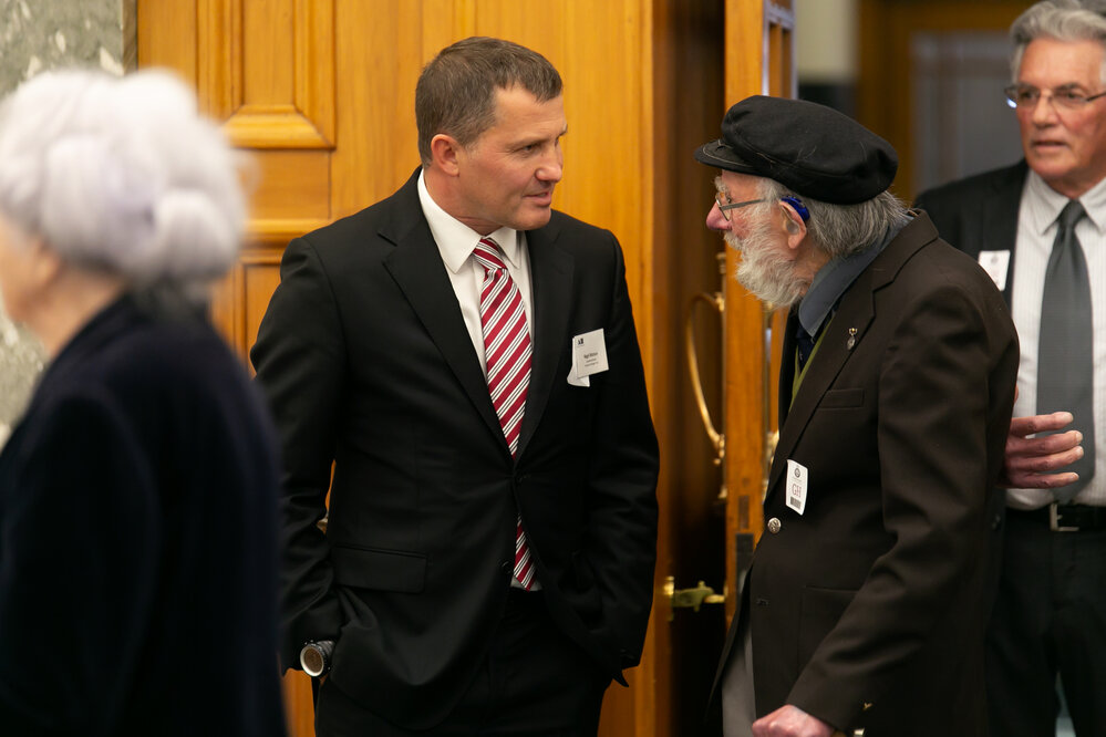 AHT Executive Director Nigel Watson and geologist Arnold Heine