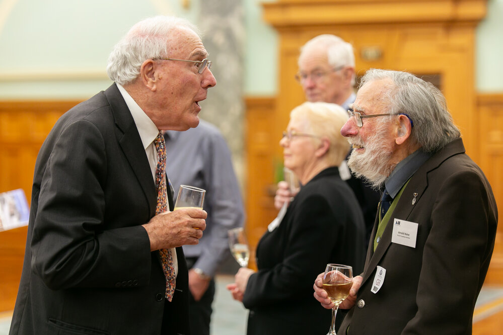 Geologist Arnold Heine and Rt Hon Sir Geoffrey Palmer, Former Trustee of the Antarctic Heritage Trust (002)
