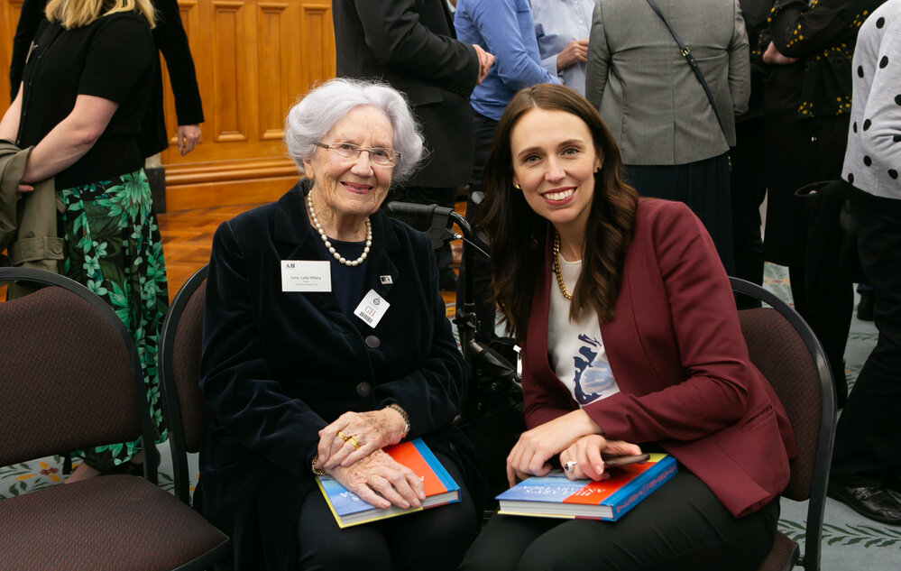 Rt Hon Jacinda Ardern and AHT Patron June, Lady Hillary (004)