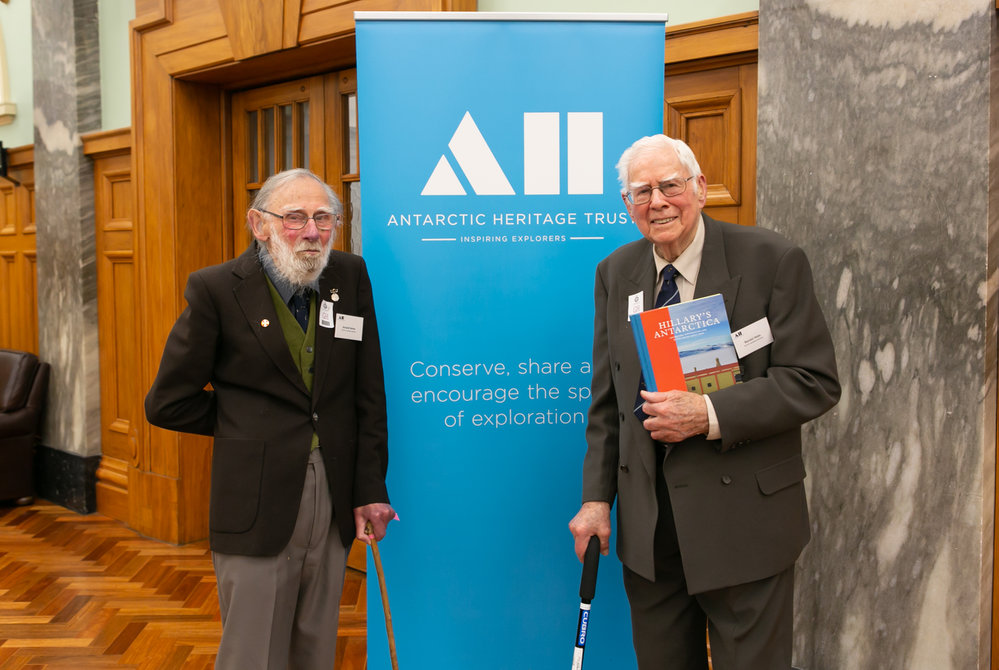 Geologist Arnold Heine and Scott Base building overseer Randall Heke (001)