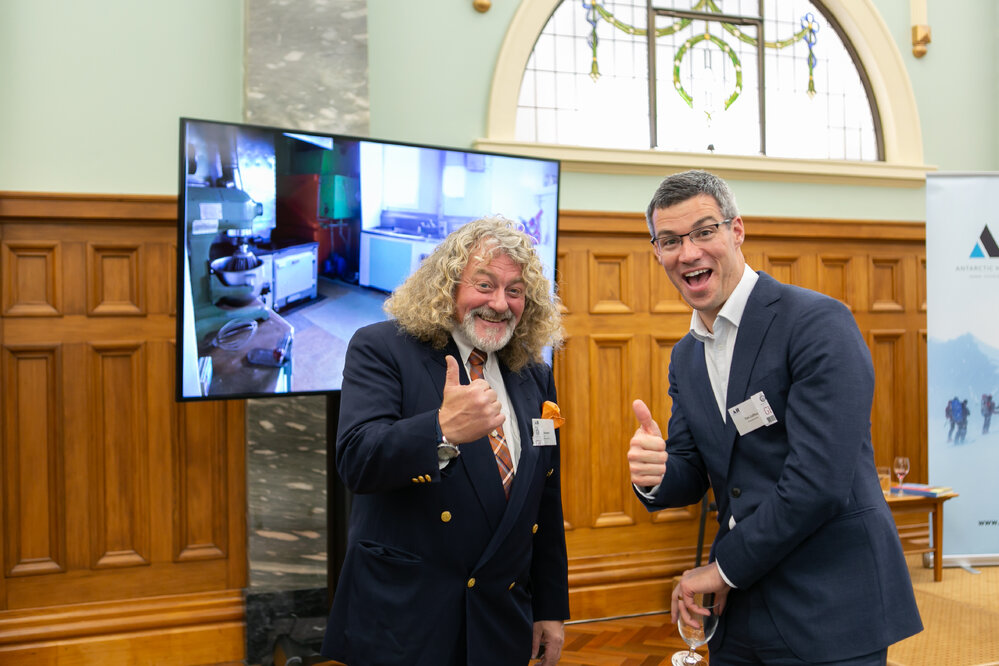 AHT Chair Mark Stewart and Tim Loftus from ChristchurchNZ