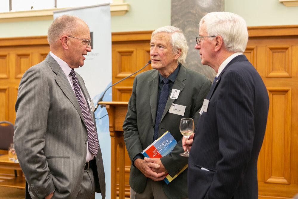 Former AHT Chairman David Crerar, Conservation Architect Chris Cochran and guest