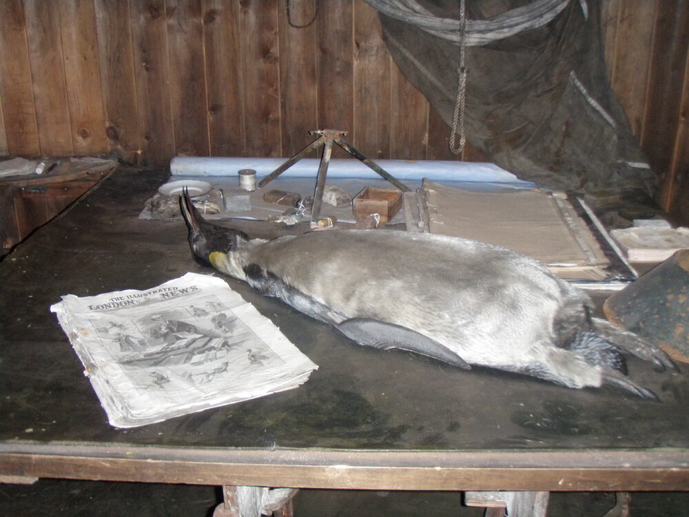 Winter 2009 Table by Scott's Cubicle, Scott's 'Terra Nova' Hut