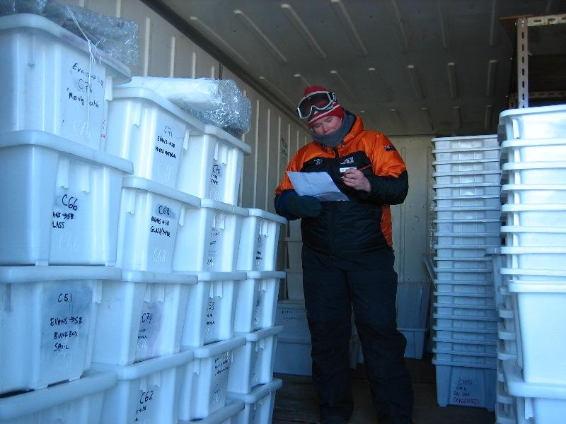 Winter 2009 AHT Conservator, Mindy Bell in conservation container