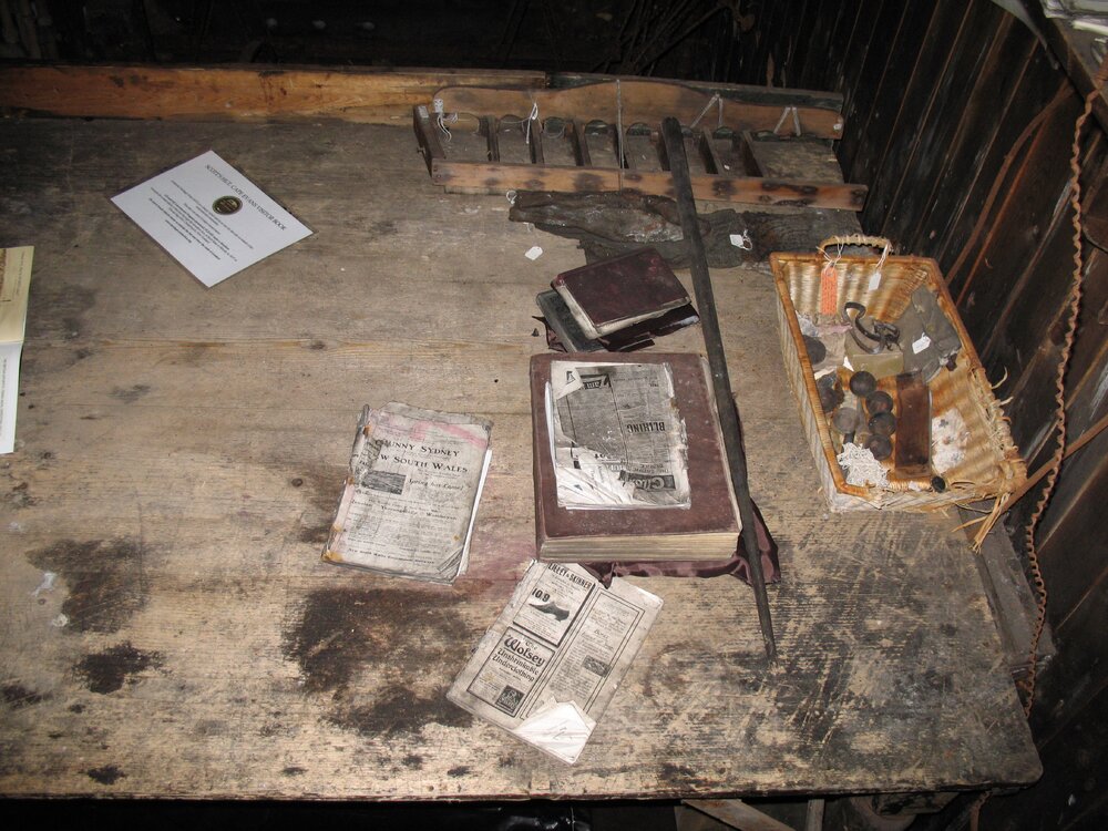 Table in mess deck area, Scott's 'Terra Nova' Hut 