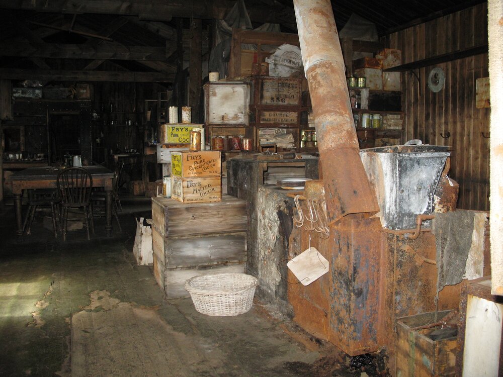 Looking southeast from the mess deck, Scott's 'Terra Nova' Hut