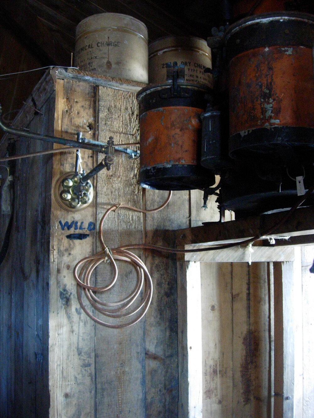 2007 Acetylene Generator inside Shackleton's 'Nimrod' hut, Cape Royds