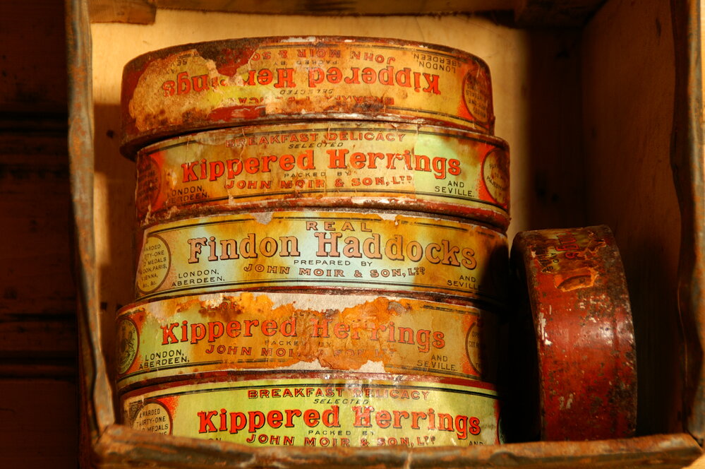 2007 Tinned provisions in Shackleton's 'Nimrod' hut, Cape Royds