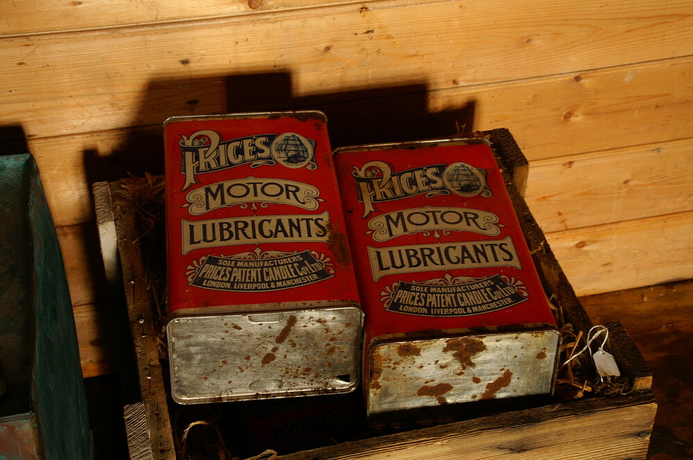 2007 Oil cans inside Shackleton's 'Nimrod' hut, Cape Royds