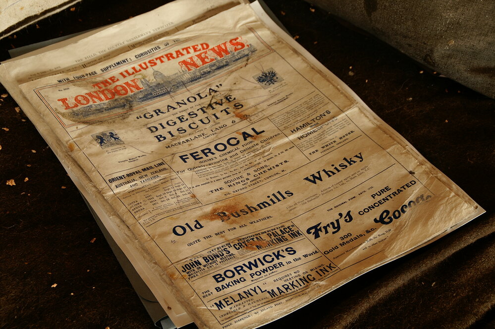 2007 'The Illustrated London News' inside Shackleton's 'Nimrod' hut
