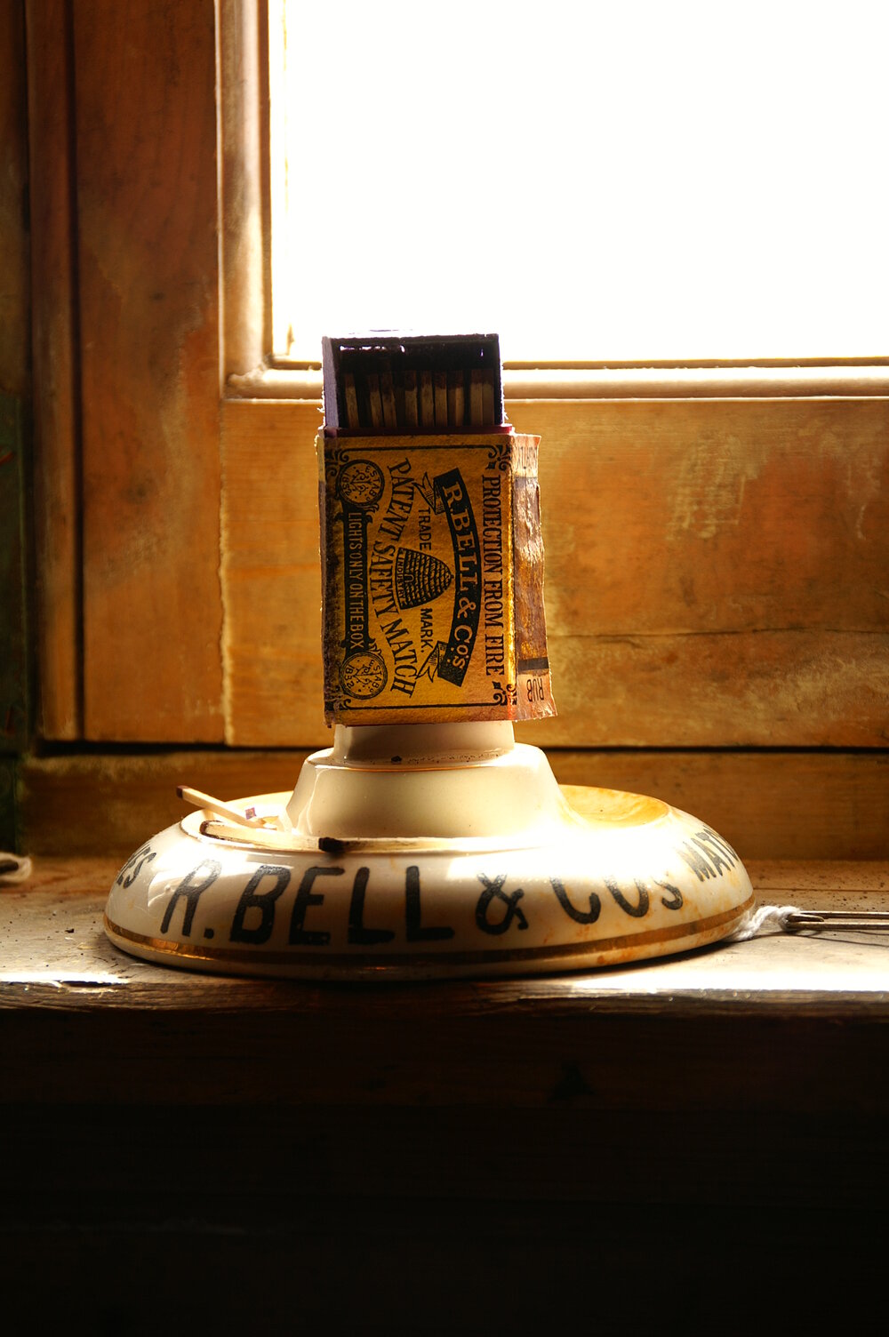 2007 Box of matches on a windowsill, Cape Royds