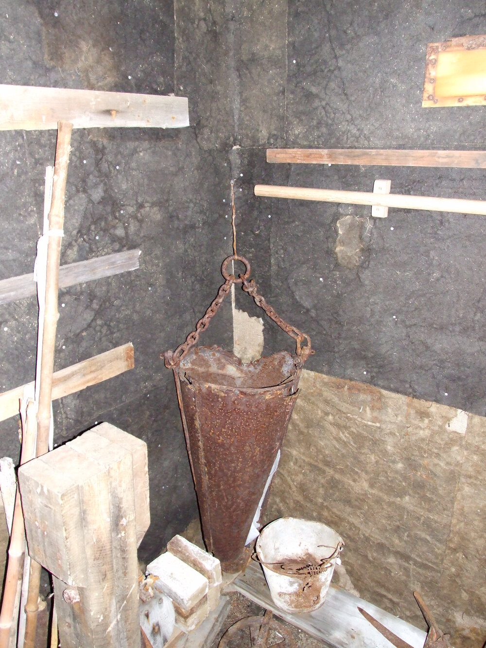 2007 Marine Dredge inside Mawson's Lab, Cape Royds