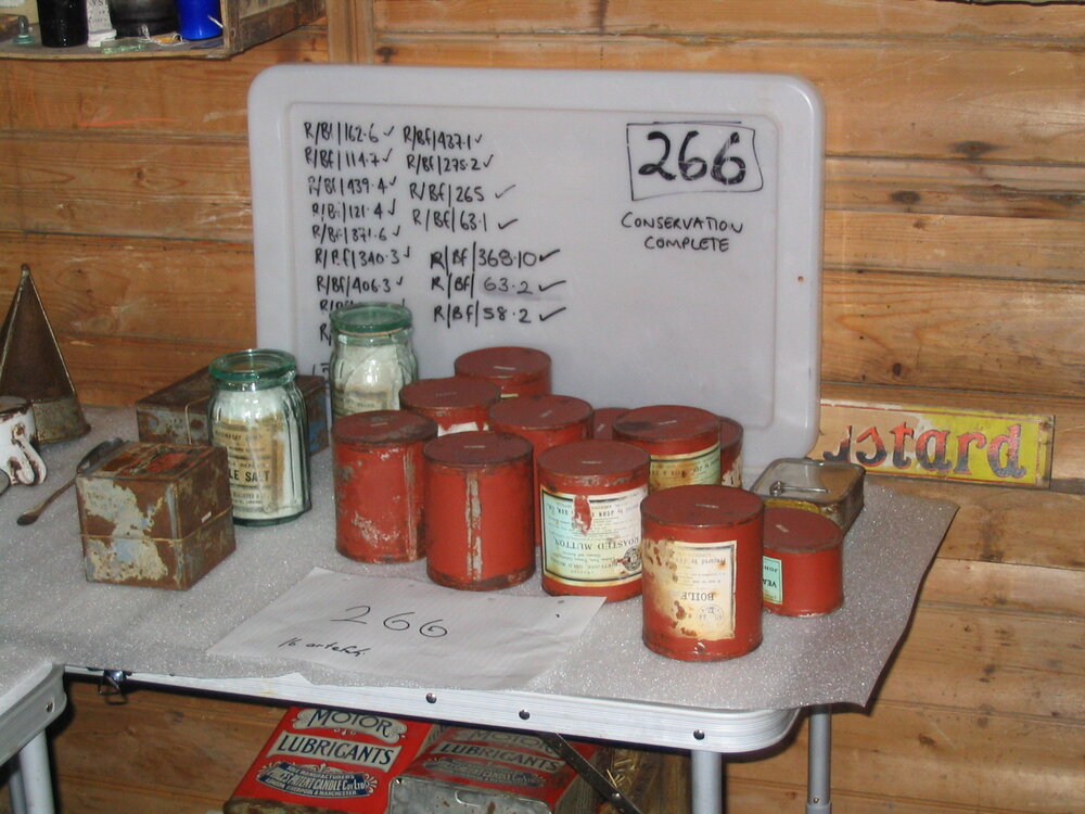 2006-07 Returned artefacts after conservation, Cape Royds (002)