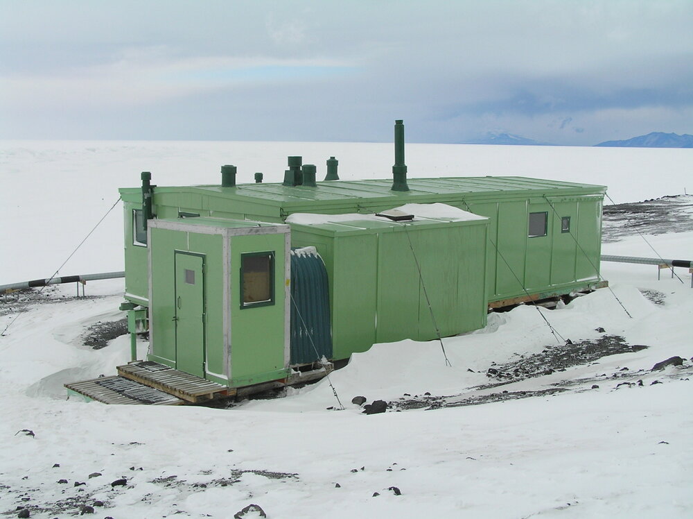 Northeast elevation, Hillary's TAE/IGY Hut 