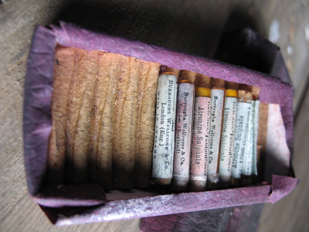 2007 K170 at Scott's 'Terra Nova' Hut - Packet of vials containing chemicals (001)