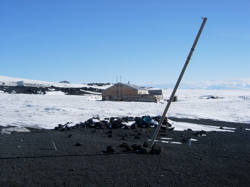 Wooden Flagpole, Cape Evans
