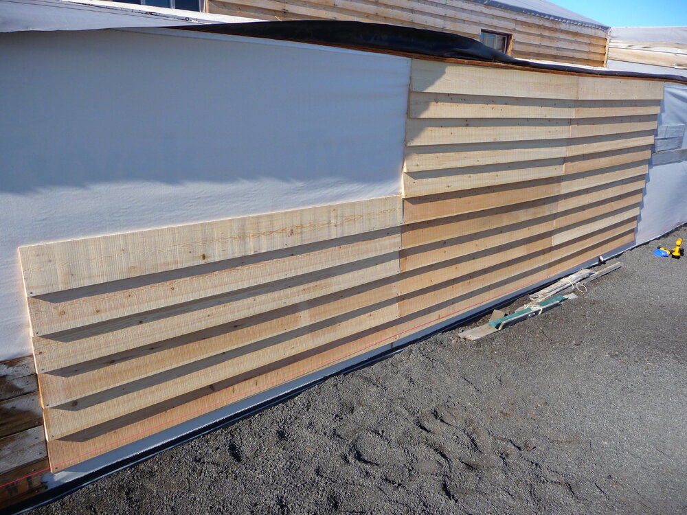 2009-10 Stables exterior during rehabilitation work, Scott's 'Terra Nova' hut