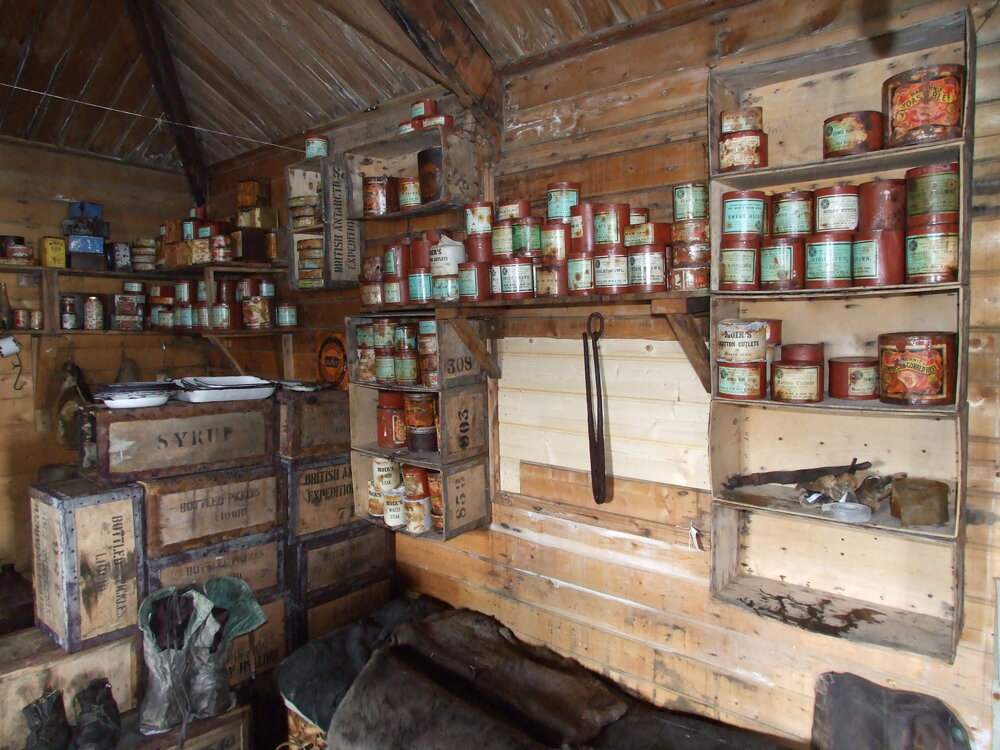 2007 Main space inside Shackleton's 'Nimrod' hut, Cape Royds