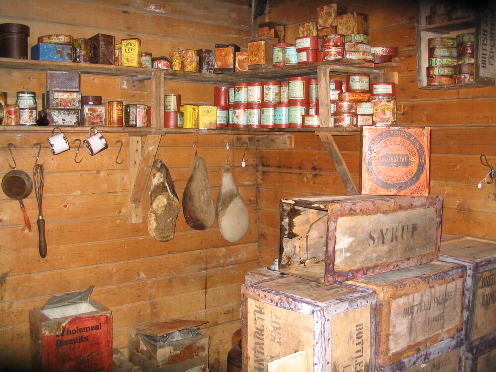 2007 Main space inside Shackleton's 'Nimrod' hut, Cape Royds