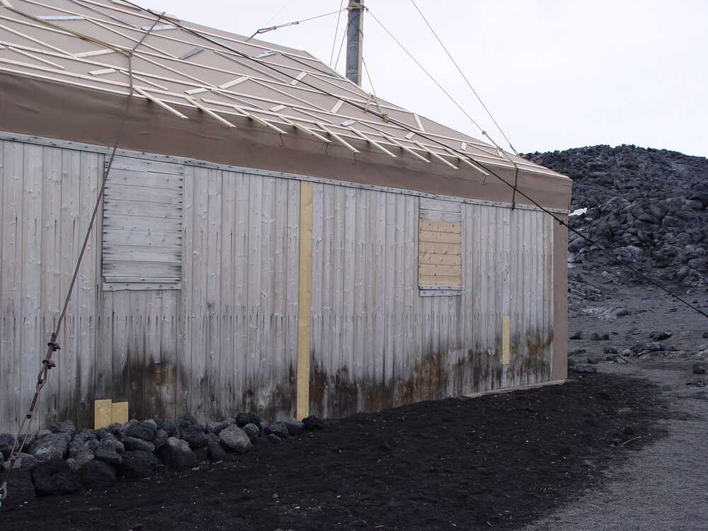 2007 Completed patches on Shackleton's 'Nimrod' hut cladding