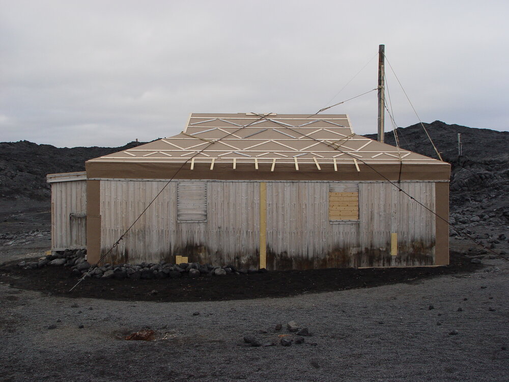 2007 Completed patches on Shackleton's 'Nimrod' hut cladding