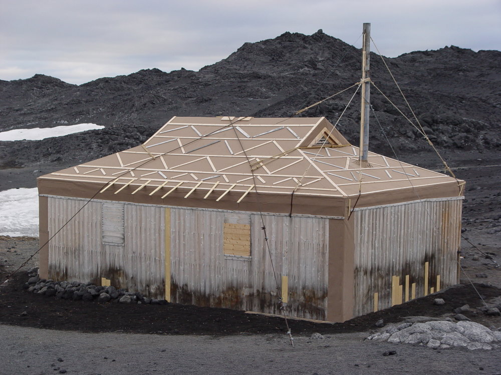 2007 Completed patches on Shackleton's 'Nimrod' hut cladding