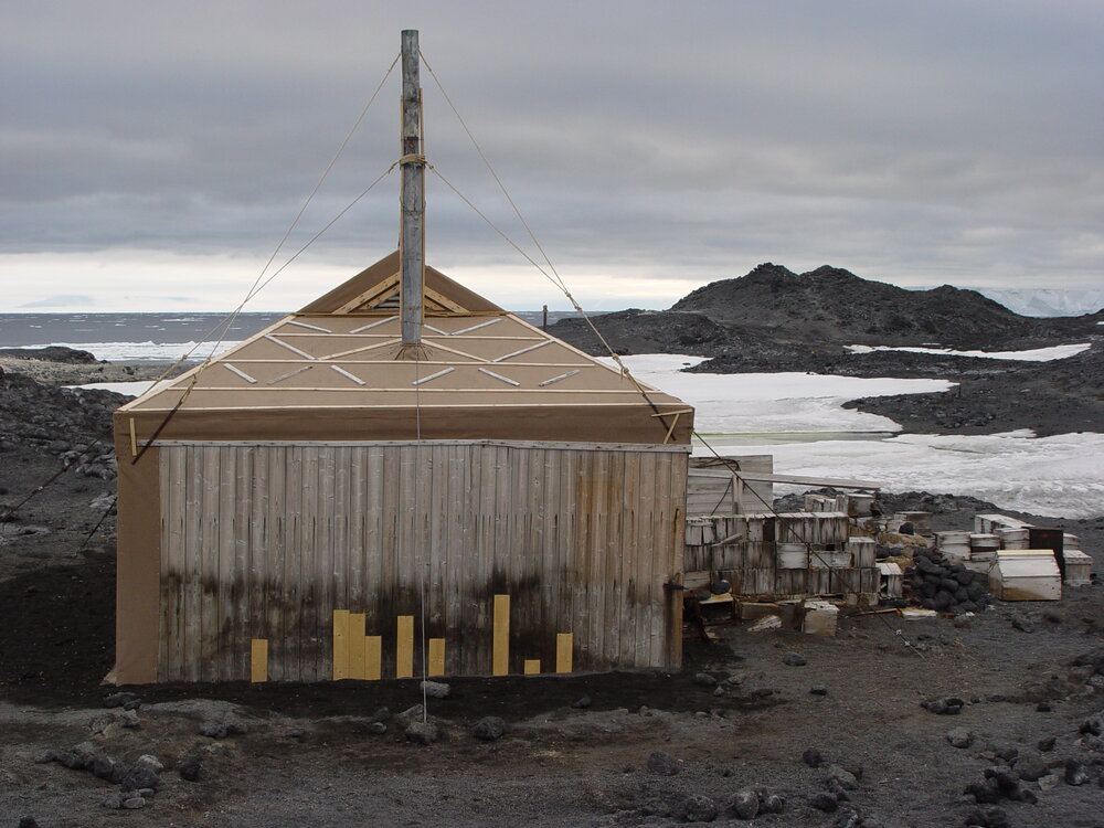 2007 Completed patches on Shackleton's 'Nimrod' hut cladding