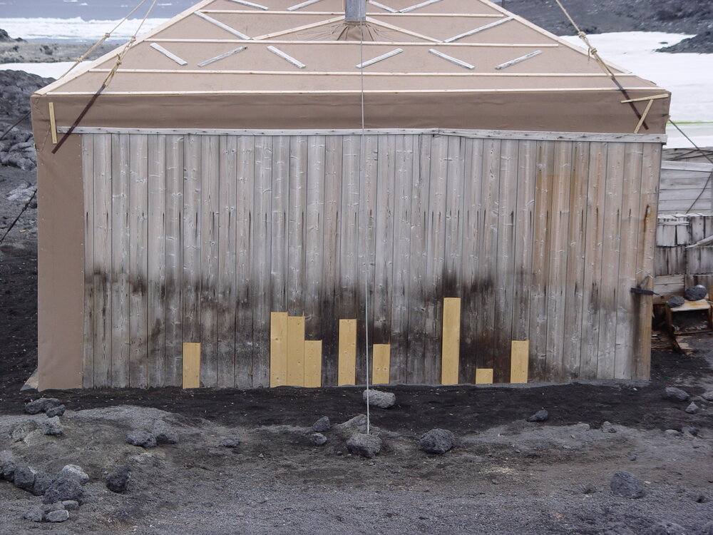 2007 Completed patches on Shackleton's 'Nimrod' hut cladding
