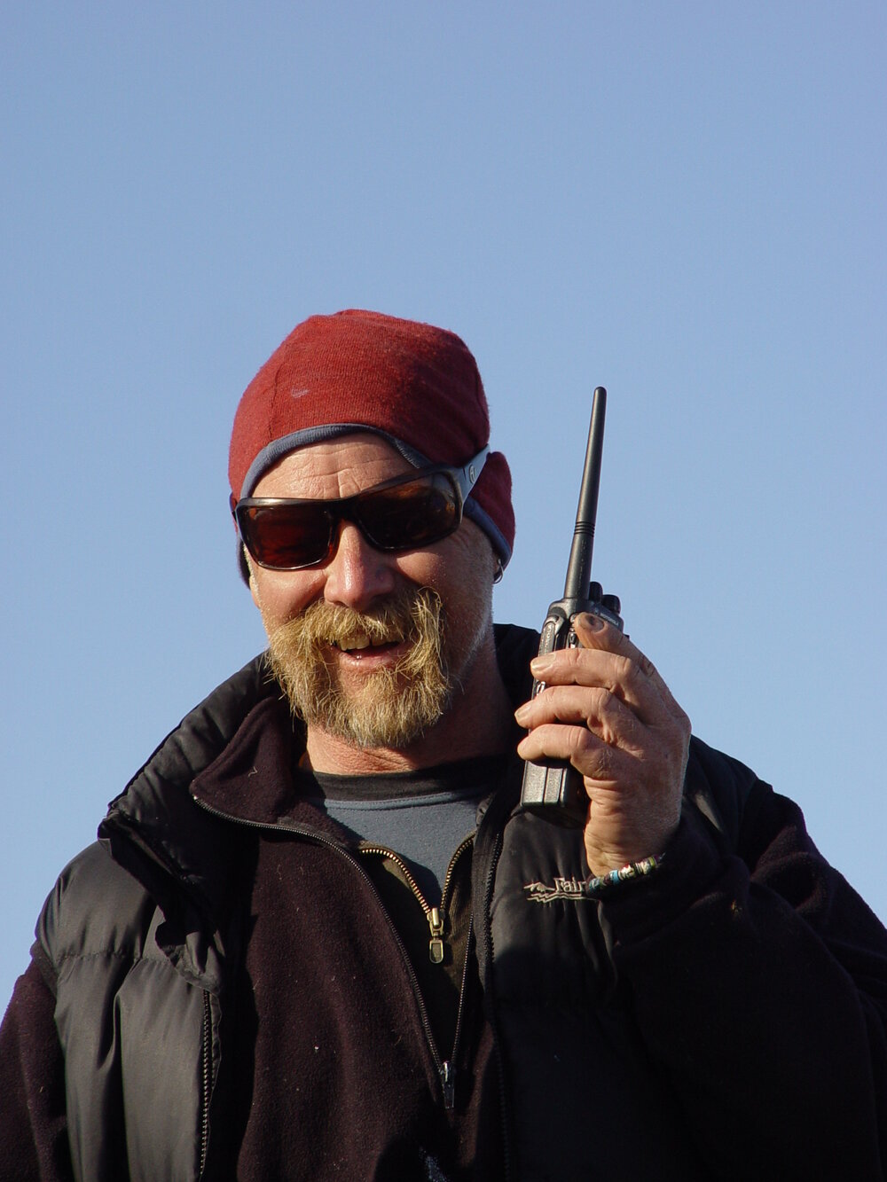 2006-07 Al Fastier with a walkie talkie