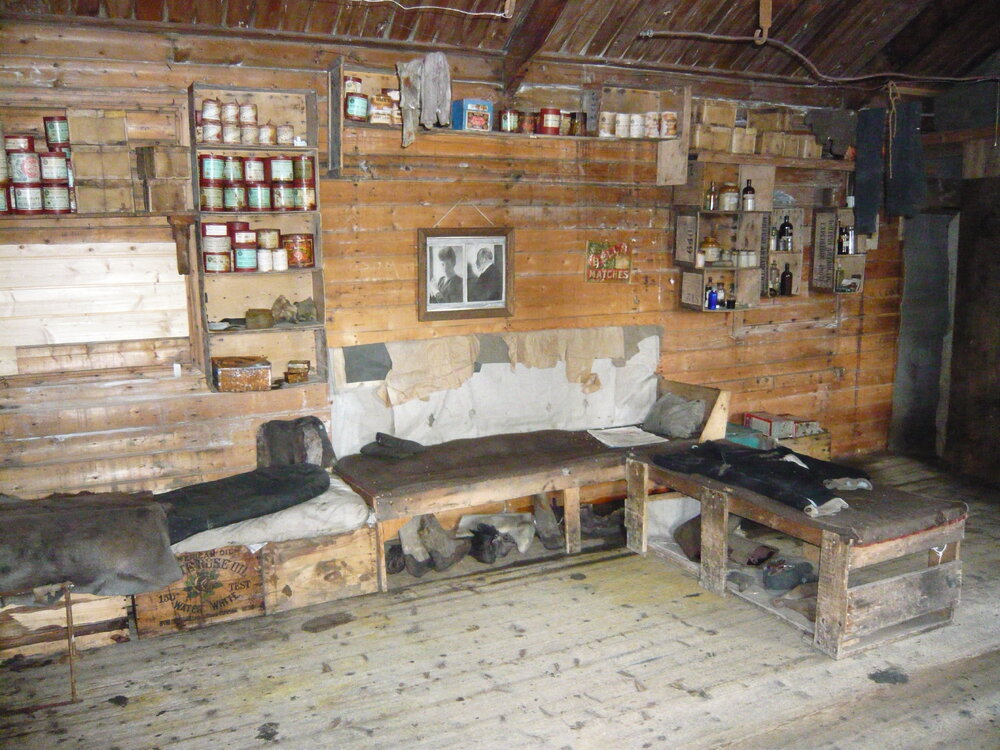 2008 Main space inside Shackleton's 'Nimrod' hut, Cape Royds