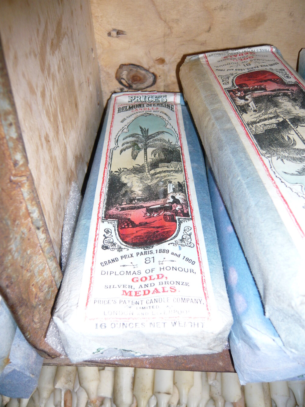 2008 Price's Candles inside Shackleton's 'Nimrod' hut