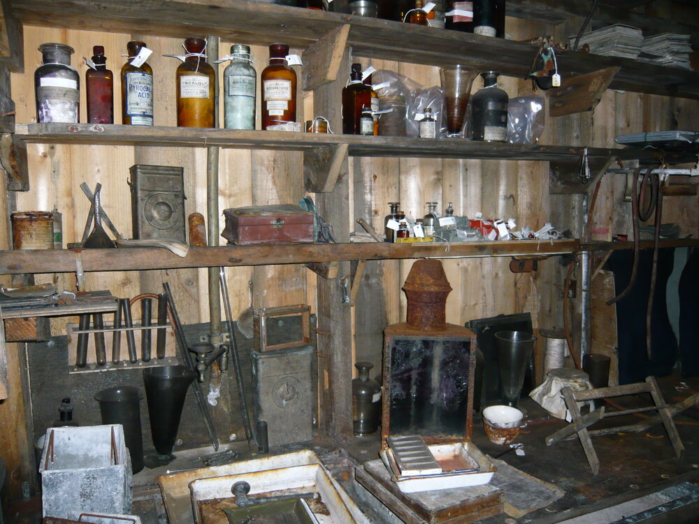 2008 Artefacts inside the Darkroom of Scott's 'Terra Nova' hut