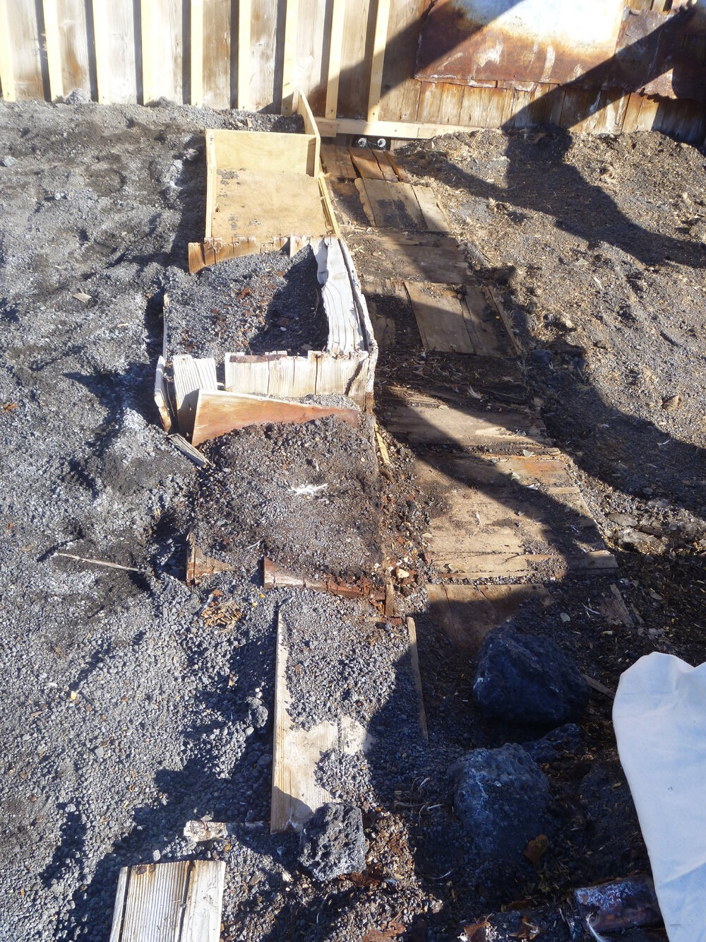 2010-11 Boxes excavated to ground level in the Stables, Cape Royds