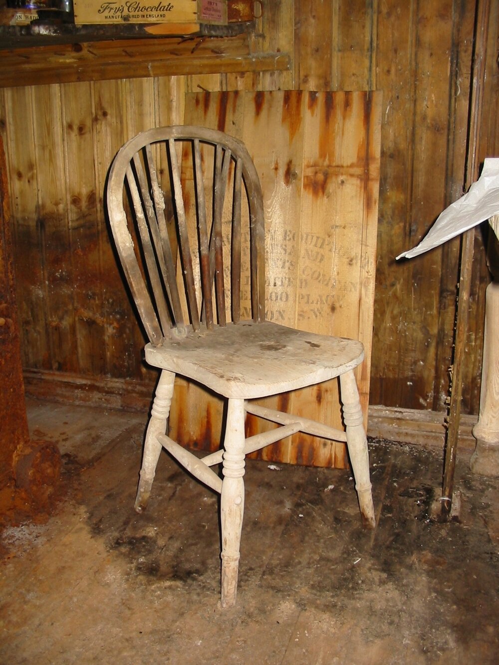 2003 K440 at Borchgrevink's Living hut - Interior, stick-back chair